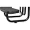 Global Industrial Round Kids Picnic Table, Black, Expanded Metal, 46 in L, 24-1/2 in H Overall 277150KBK - alternate 2